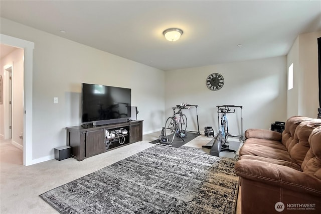 7804 208th Ave E, Bonney Lake, WA 98391 - living area featuring carpet floors and baseboards