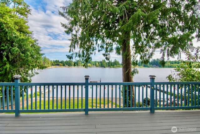 6601 27th Ln SE, Lacey, WA 98503 - deck with a water view