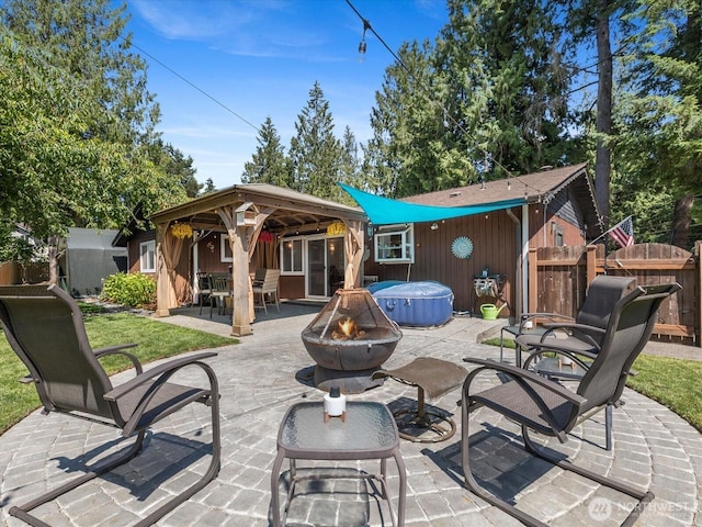 25107 Old Owen Rd, Monroe, WA 98272 - view of patio / terrace featuring a fire pit and area for grilling