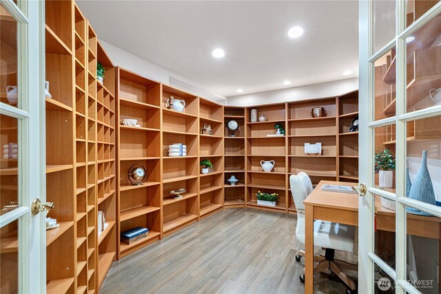 5265 140th Ave NE, Bellevue, WA 98005 - unfurnished office featuring wood finished floors and recessed lighting