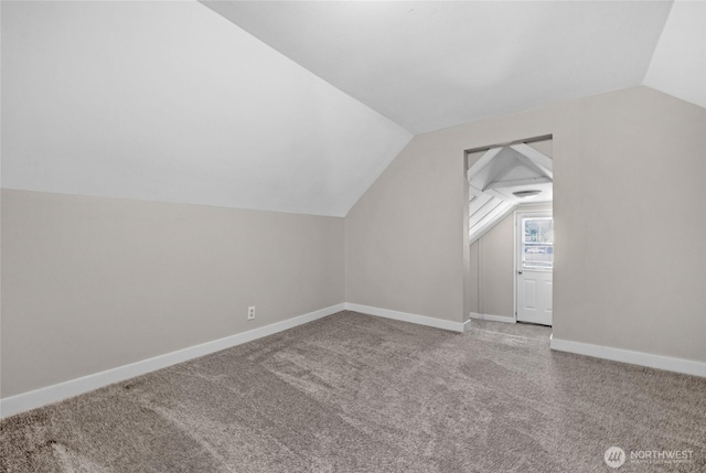 1925 Lombard Unit A, Everett, WA 98201 - additional living space featuring vaulted ceiling and carpet floors