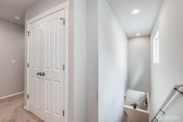 2726 Kacie Ct NE, Lacey, WA 98516 - hall featuring light carpet and recessed lighting