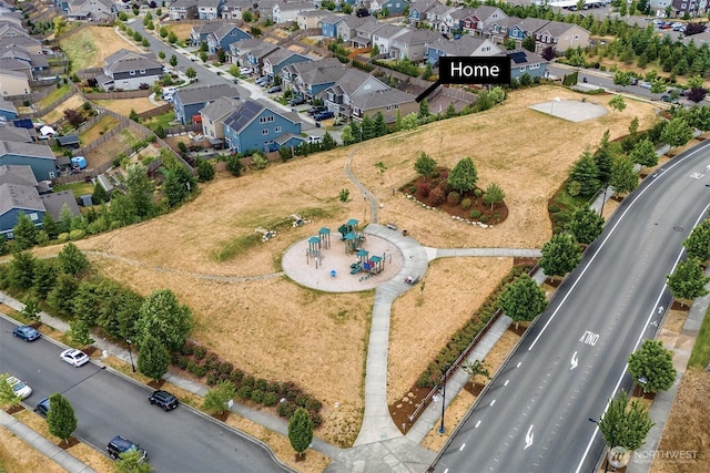 2726 Kacie Ct NE, Lacey, WA 98516 - aerial overview of property's location with nearby suburban area and a community park