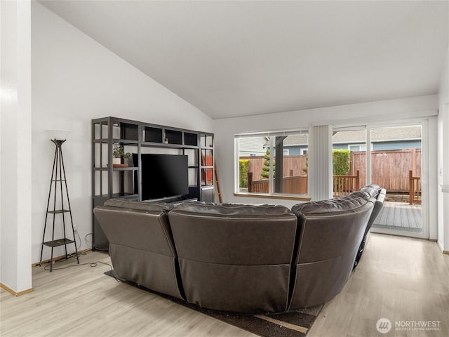 5415 Komachin Loop SE, Lacey, WA 98513 - living room with light wood-style floors and vaulted ceiling