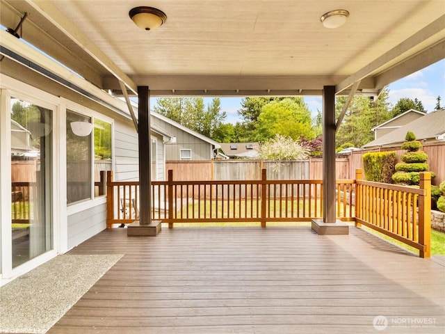 5415 Komachin Loop SE, Lacey, WA 98513 - wooden terrace featuring a fenced backyard