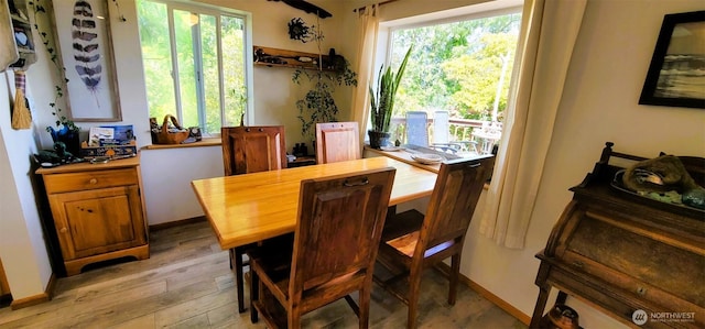 2904 271st St, Ocean Park, WA 98640 - dining room featuring light wood-type flooring and healthy amount of natural light