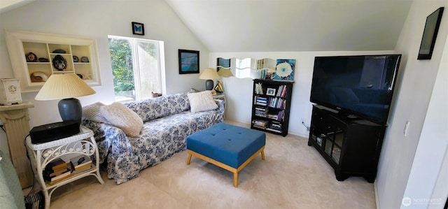 2904 271st St, Ocean Park, WA 98640 - carpeted living area with vaulted ceiling