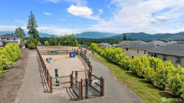 13506 196th Ave SE, Monroe, WA 98272 - view of community with a gate, a mountain view, and a residential view