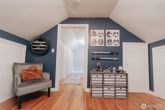 1325 SW 120th St, Burien, WA 98146 - living area featuring wood finished floors and vaulted ceiling