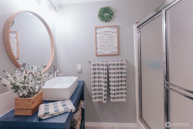 1325 SW 120th St, Burien, WA 98146 - full bathroom featuring a stall shower and vanity