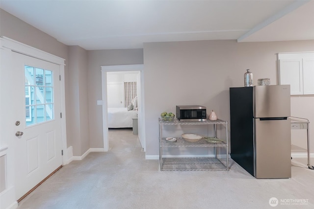 1325 SW 120th St, Burien, WA 98146 - kitchen featuring stainless steel appliances and carpet