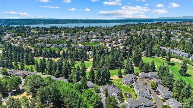 4714 Fairwood Blvd NE Unit 1301, Tacoma, WA 98422 - aerial overview of property's location with a large body of water, nearby suburban area, and a golf course