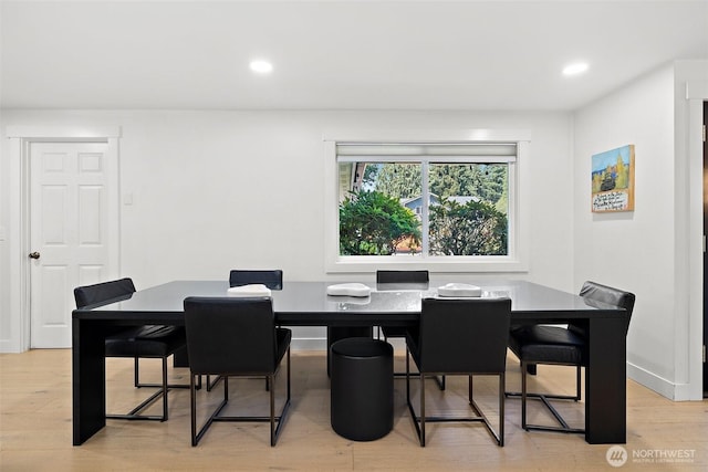 11171 SE 59th St, Bellevue, WA 98006 - dining space featuring recessed lighting and light wood-type flooring