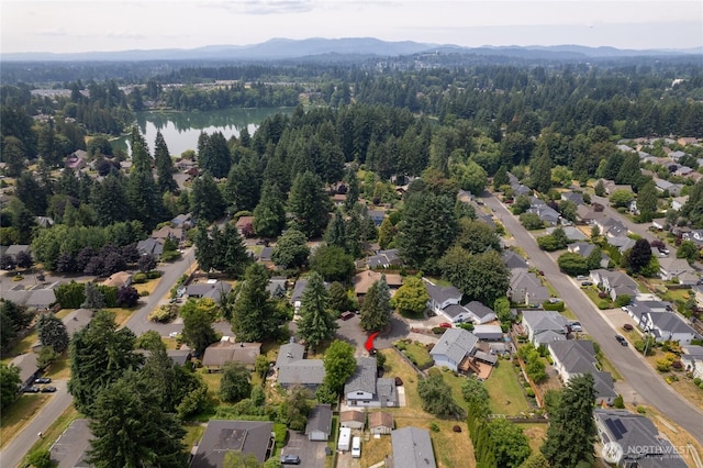 4036 Debbie Ct SE, Olympia, WA 98501 - aerial view of property's location featuring a water and mountain view and nearby suburban area
