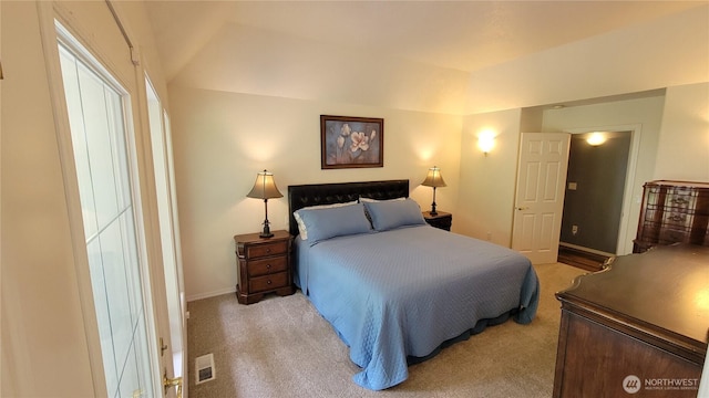 1225 98th Ln SE, Olympia, WA 98501 - carpeted bedroom featuring baseboards and vaulted ceiling