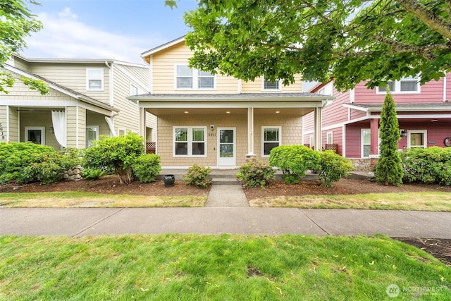 5611 Balustrade Blvd SE, Lacey, WA 98513 - view of front of home with a porch and roof with shingles
