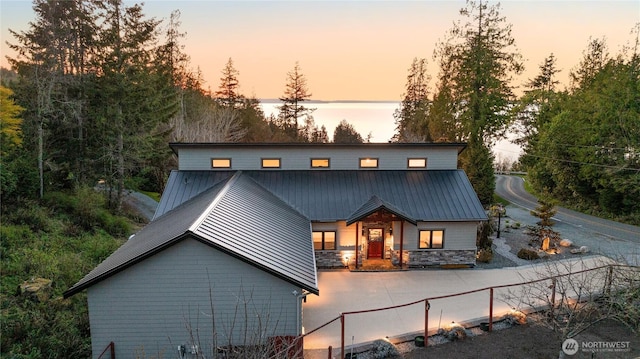 229 Chuckanut Point Rd, Bellingham, WA 98229 - back of house with a metal roof