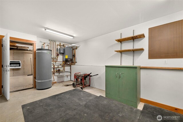 229 Chuckanut Point Rd, Bellingham, WA 98229 - basement featuring water heater and heating unit