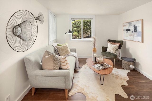9013 16th Ave SW Unit 11, Seattle, WA 98106 - sitting room with baseboards and wood finished floors