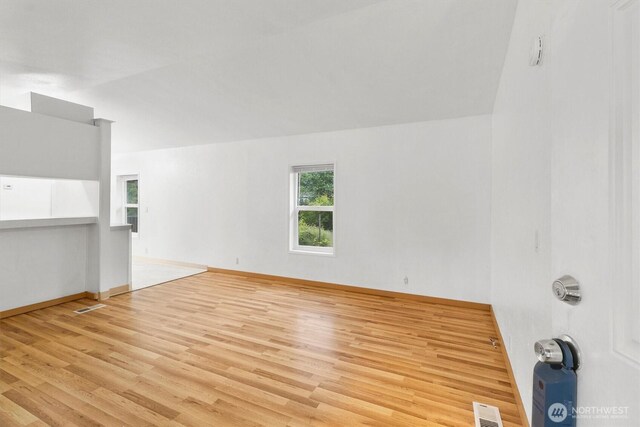 8363 Holly Ln, Maple Falls, WA 98266 - unfurnished living room featuring light wood-style floors and baseboards