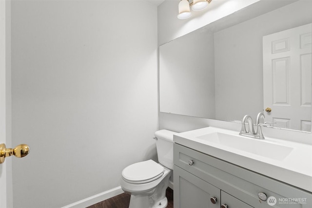 8629 240th St SW Unit B4, Edmonds, WA 98026 - half bath with vanity and wood finished floors