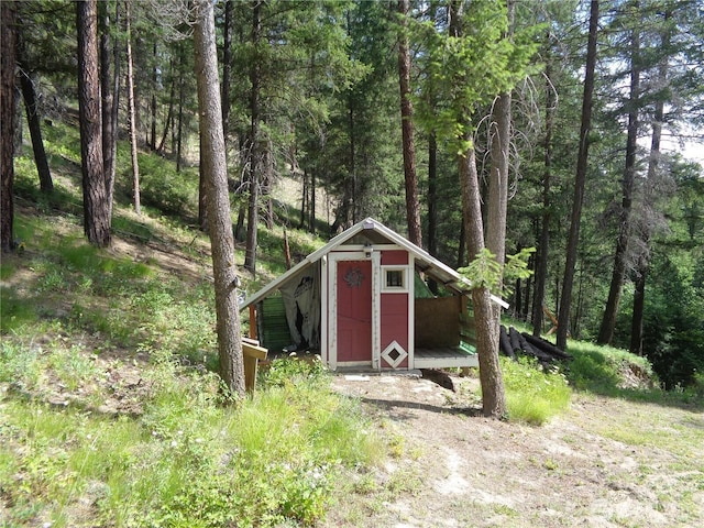 270 W Fork Rd, Conconully, WA 98819 - view of shed with a forest view