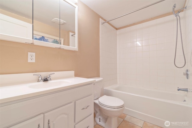 5253 35th Ave SW, Seattle, WA 98126 - full bath with vanity, shower / washtub combination, and tile patterned floors