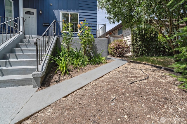 5253 35th Ave SW, Seattle, WA 98126 - view of exterior entry with board and batten siding