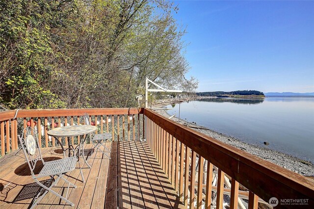 656 Lehman Dr, Camano Island, WA 98282 - deck featuring a water view