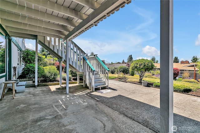 1728 N James St, Tacoma, WA 98406 - view of patio / terrace with stairway