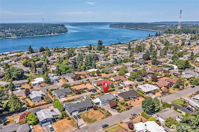 1728 N James St, Tacoma, WA 98406 - aerial view of residential area featuring a nearby body of water