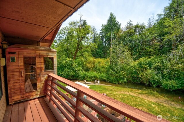 13273 W Cloquallum Rd, Elma, WA 98541 - deck with a yard