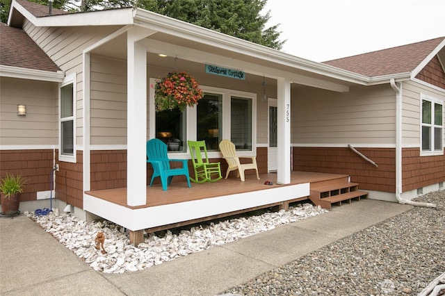 755 Island Cir SE, Ocean Shores, WA 98569 - view of wooden porch