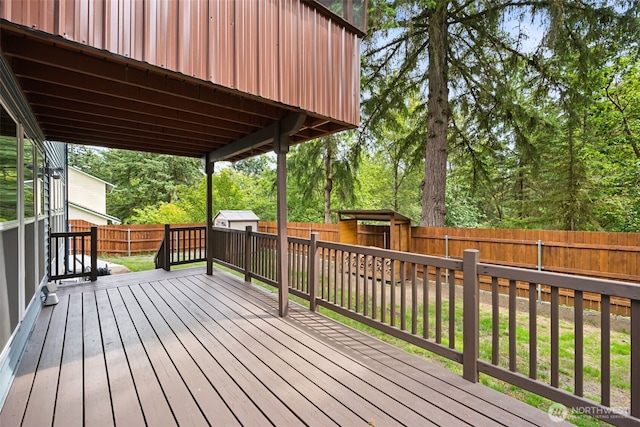8037 Incline Dr SE, Olympia, WA 98513 - wooden terrace with a fenced backyard