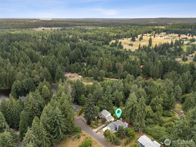 8037 Incline Dr SE, Olympia, WA 98513 - aerial overview of property's location with a heavily wooded area
