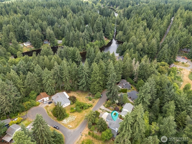8037 Incline Dr SE, Olympia, WA 98513 - aerial view of property's location featuring a forest and a large body of water