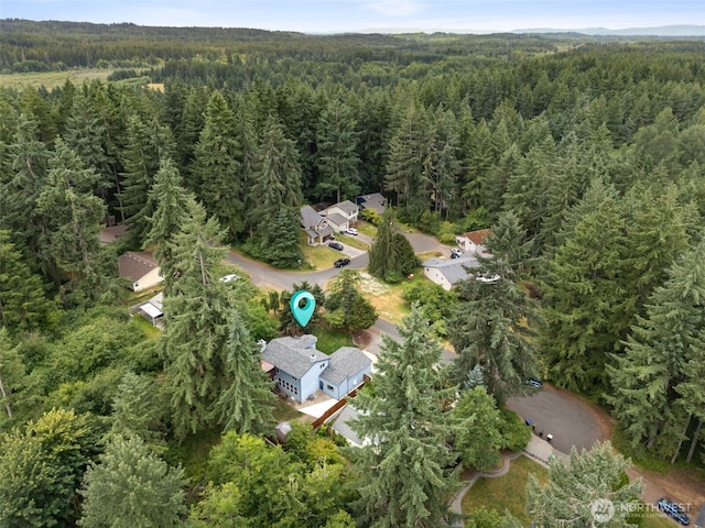 8037 Incline Dr SE, Olympia, WA 98513 - aerial view of property and surrounding area featuring a heavily wooded area