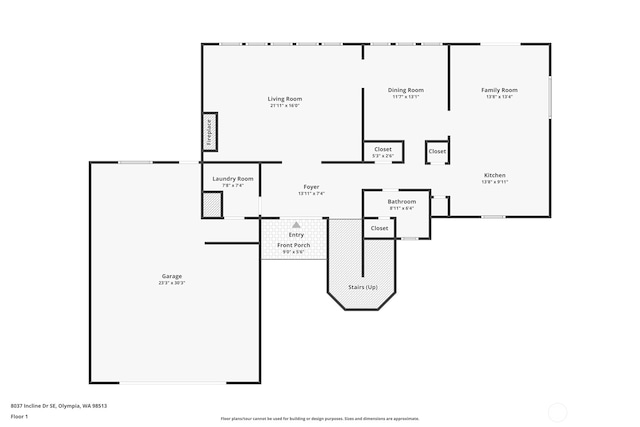 8037 Incline Dr SE, Olympia, WA 98513 - view of floor plan / room layout