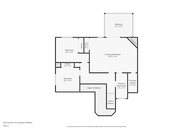 8037 Incline Dr SE, Olympia, WA 98513 - view of home floor plan