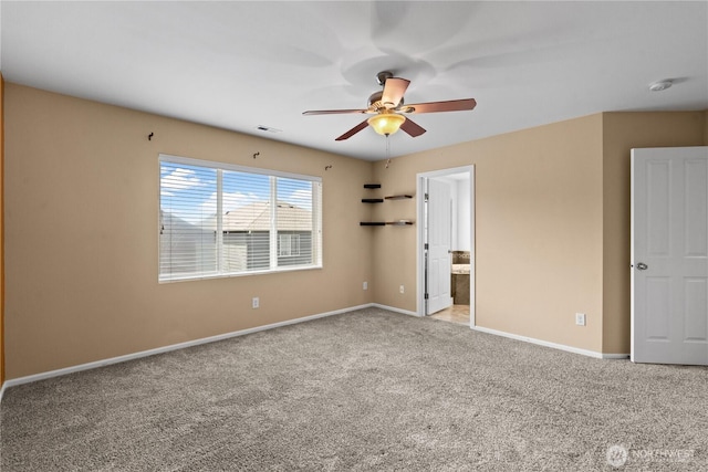 18328 73rd Avenue Ct E, Puyallup, WA 98375 - unfurnished bedroom featuring carpet, ensuite bathroom, and ceiling fan