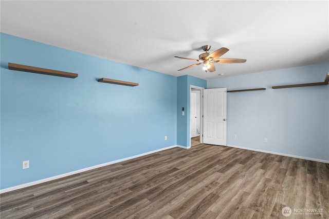 18328 73rd Avenue Ct E, Puyallup, WA 98375 - unfurnished bedroom featuring wood finished floors and a ceiling fan