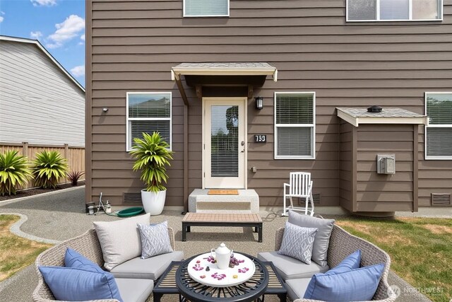 18328 73rd Avenue Ct E, Puyallup, WA 98375 - view of patio / terrace with an outdoor hangout area