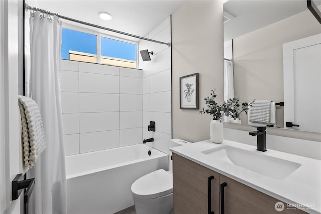 1313 14th Ave S Unit B, Seattle, WA 98144 - bathroom with vanity and shower / bathtub combination with curtain