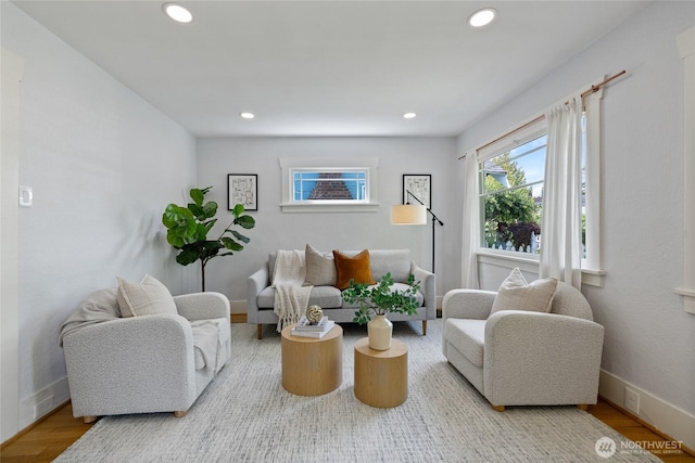 4335 Fawcett Ave, Tacoma, WA 98418 - sitting room with recessed lighting and wood finished floors