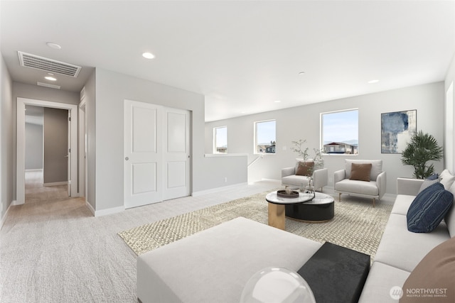 13936 178th St E Unit 85, Puyallup, WA 98374 - living area with light carpet and recessed lighting