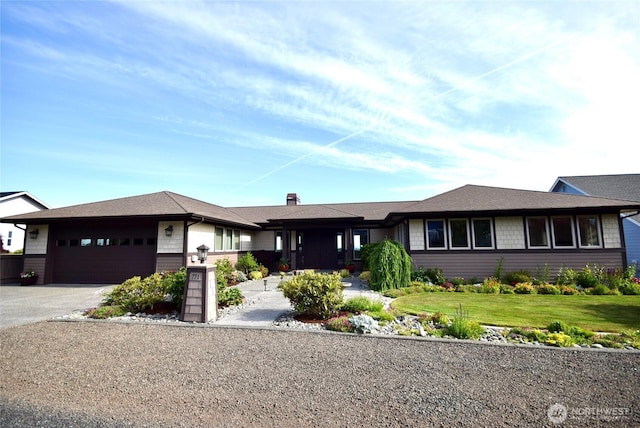 771 Brigadoon Blvd, Sequim, WA 98382 - ranch-style house featuring a garage, driveway, and a front lawn