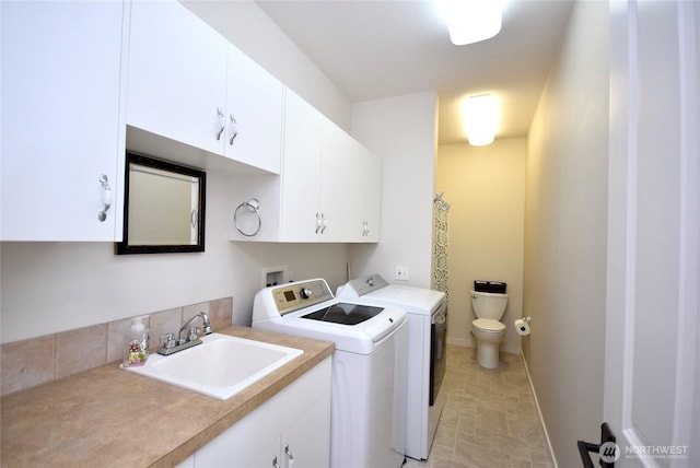 771 Brigadoon Blvd, Sequim, WA 98382 - laundry area with a sink and separate washer and dryer