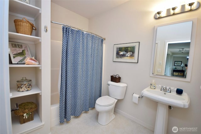 771 Brigadoon Blvd, Sequim, WA 98382 - bathroom featuring tile patterned flooring and shower / tub combo