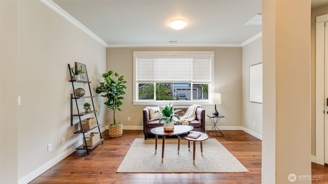 23000 SE Sycamore St, Black Diamond, WA 98010 - sitting room with crown molding and wood finished floors
