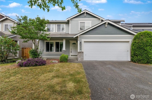 4101 Alabaster St SE, Lacey, WA 98503 - view of front of property with asphalt driveway and an attached garage